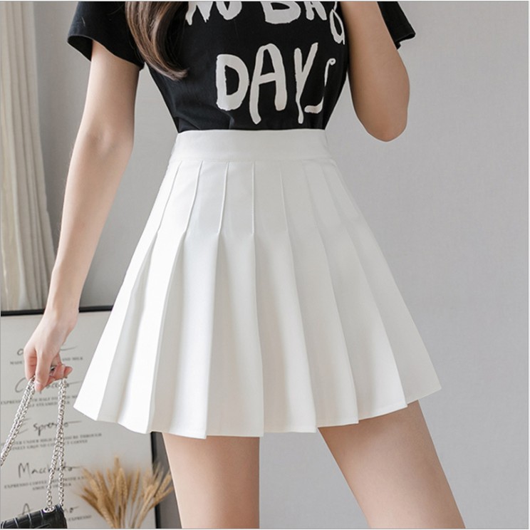 GirlWish Korean Mini Skort / Rok Pendek Korea / Rok Lipit / Mini Skirt Polos