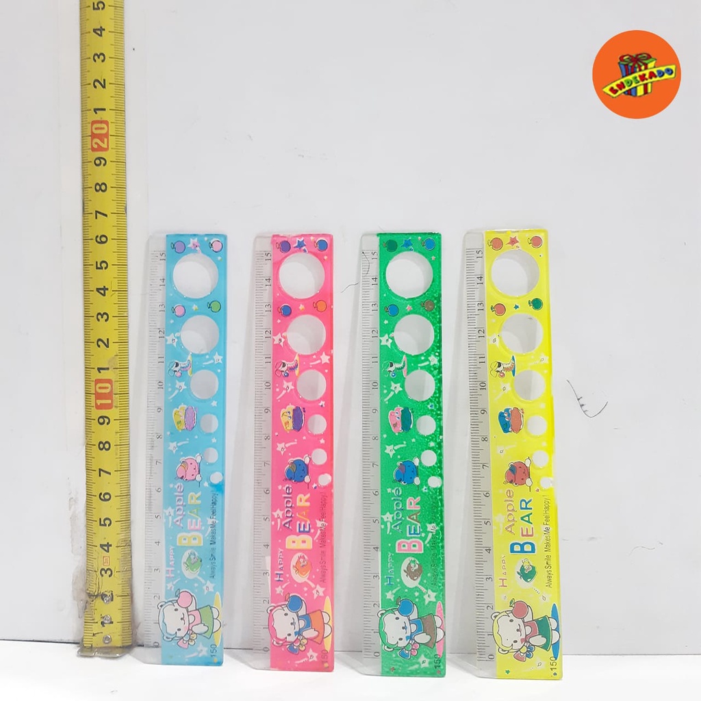 MAKASSAR! PENGGARIS MURAH 15CM - Mistar Plastik