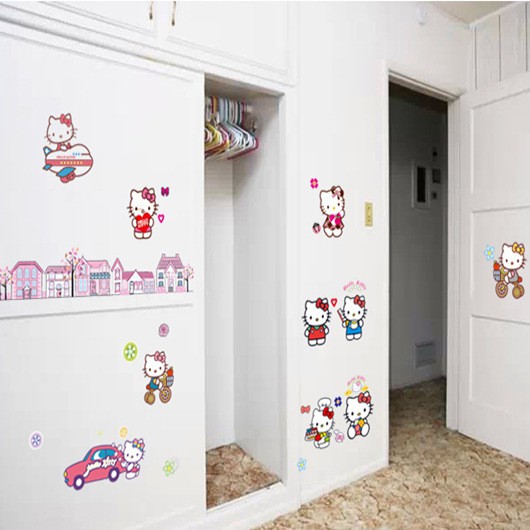 RELIZA WALL STICKER KARTUN ANAK KIDS ANIMASI STIKER DINDING DF9908