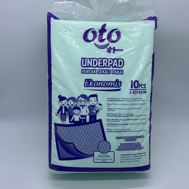 Oto Underpad Perlak Sekali Pakai 10pcs barcode 8997028301498