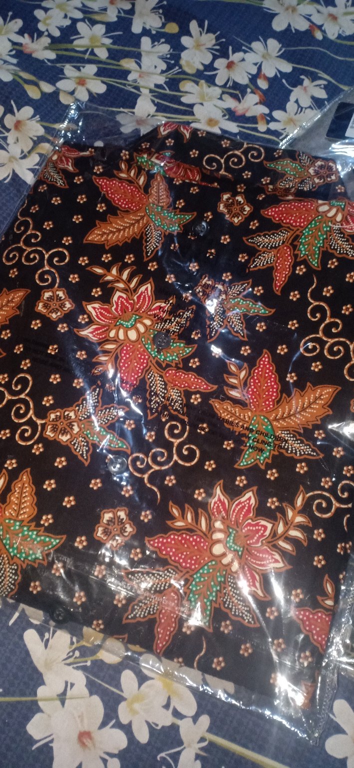 Odza Baju Atasan Kemeja Batik Lengan Panjang Pria Regular Fit Abinawa