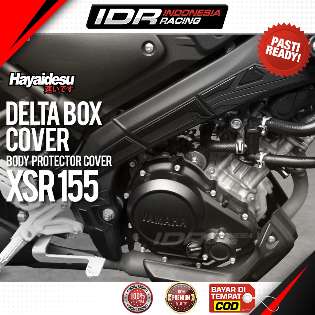 Hayaidesu XSR 155 Delta Box Cover Body Protector Aksesoris Yamaha