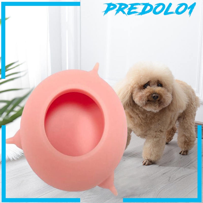 (Predolo1) Mangkok Susu Bahan Silikon Dengan 3 Dot Untuk Anak Anjing / Kucing / Kelinci