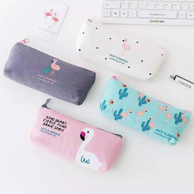 

MAOSTORE TEMPAT PENCIL FLAMINGGO ANAK PENCIL CASE HIGH QUALITY IMPORT