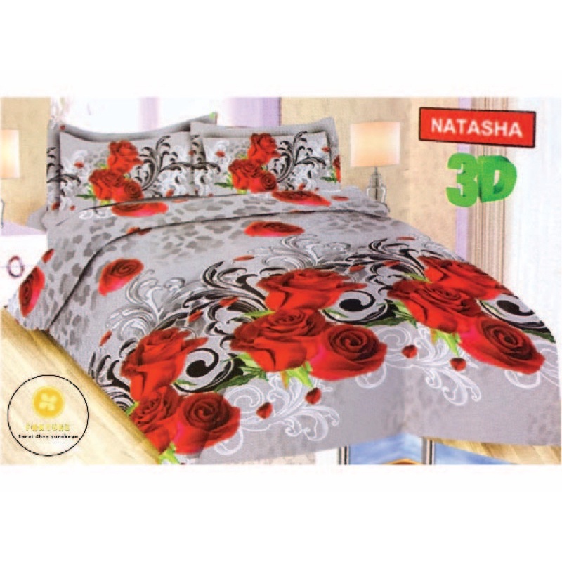 Sprei BONITA Motif Terbaru BUNGA 3D Disperse (BISA COD) Madison, Sweet Rose, Nikita, Puspasari, Natasha