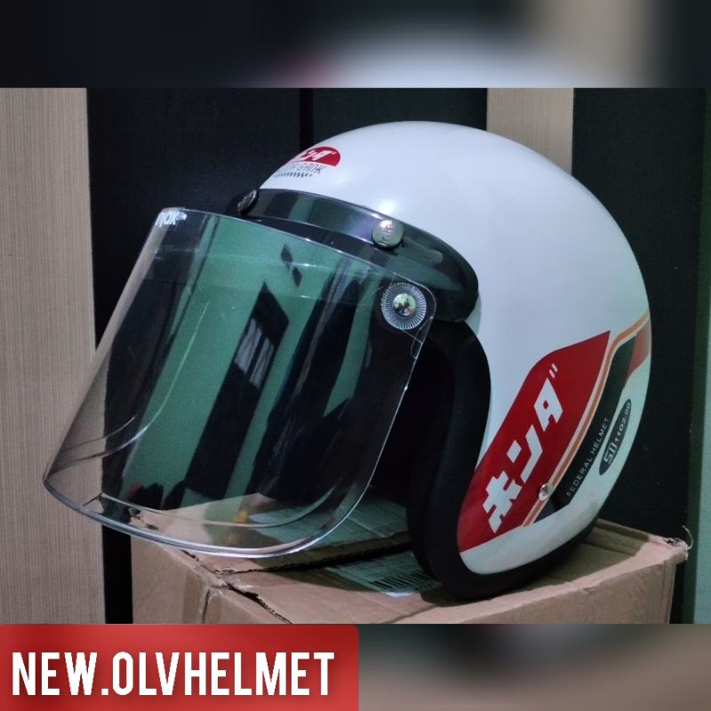 HELM HONDA GANK GL SERIES ORIGINAL SNI | KACA DATAR FREE PACKING