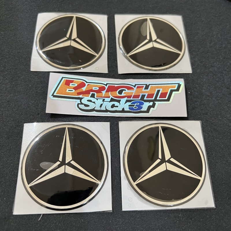 STICKER EMBLEM LOGO MERCY MERCEDES BENZ TIMBUL 3D