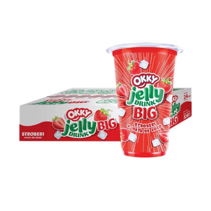 

Okky Jelly Big Strawberry 220ml isi 24pcs