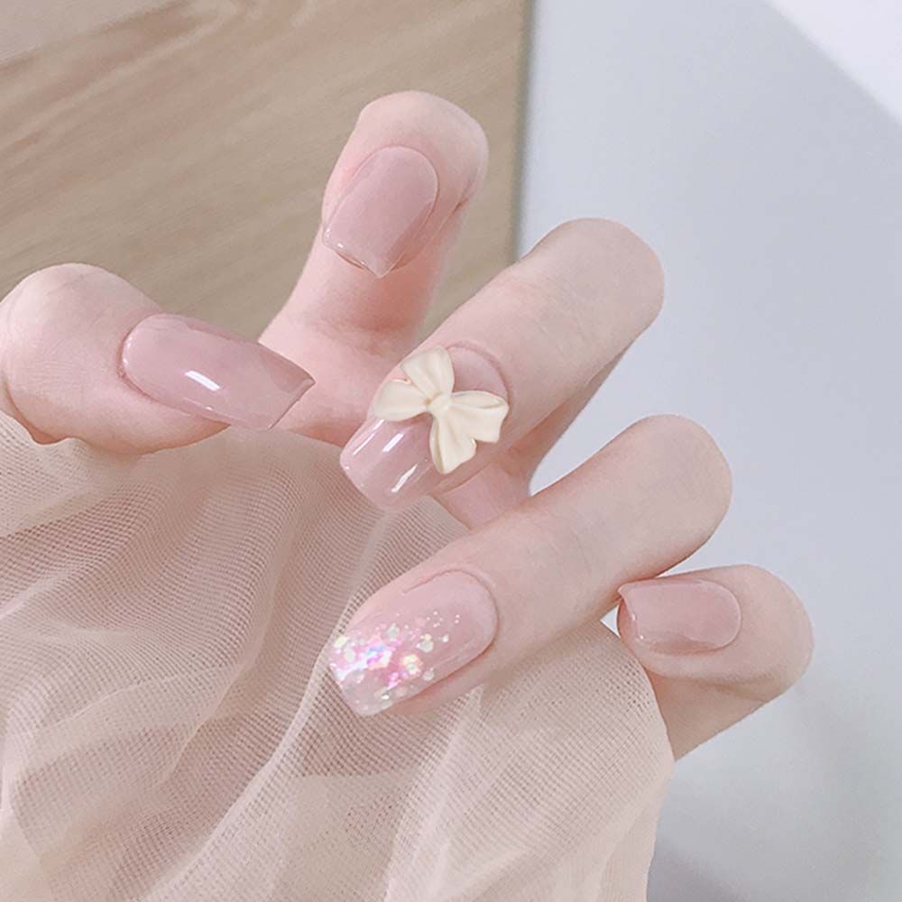 Mxbeauty Hiasan Kuku 3d Transparan Motif Beruang / Hati / Aurora / Berlian Imitasi Untuk Nail Art / Manicure Diy
