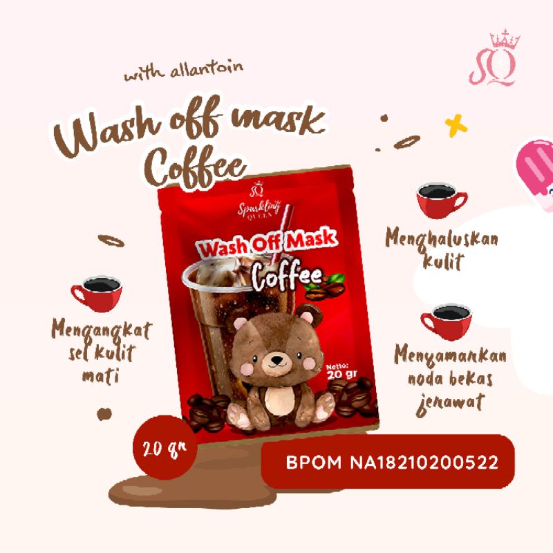 Jual Dist Resmi Masker Wajah Organik Wash Off Mask Sparkling Queen Bpom Shopee Indonesia