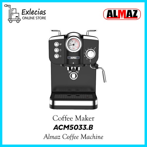 Almaz Espresso Coffee Maker Mesin Kopi Espresso ACM5033 Black