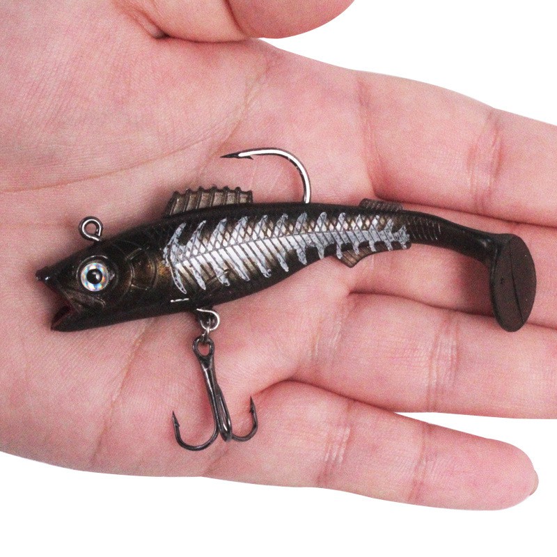 1Pcs Soft Umpan Pancing Swimbait 9cm 14g Luminous Fishing Lure Ikan Bass Wobbler Sinking Bait Kail Memancing Tackle