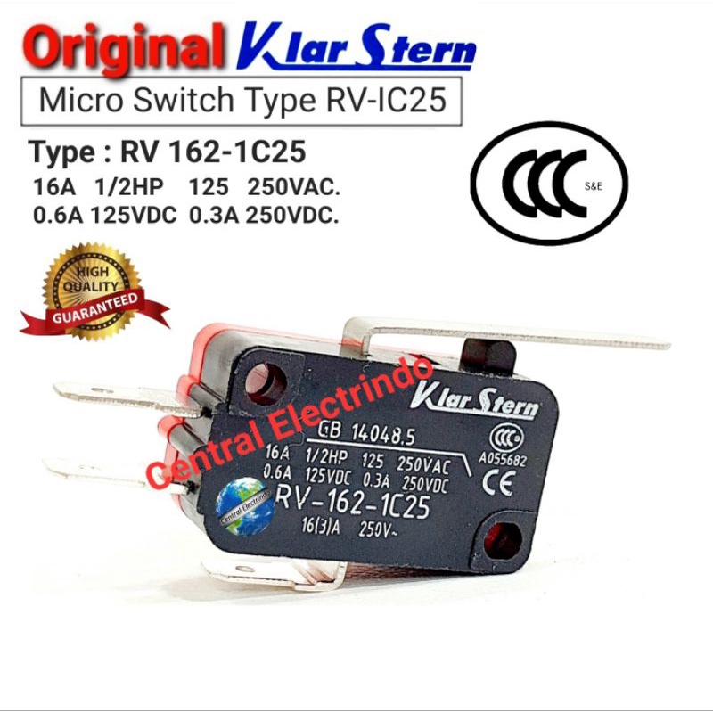 Limit Switch/Micro Switch RV-162 IC25 KlarStern.