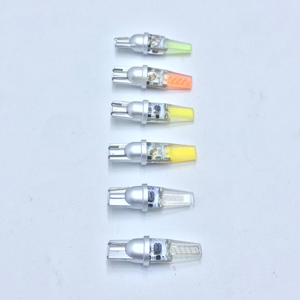 Lampu LED T10 SAPPHIRE COB PLASMA SILICON CANBUS SAFIR Senja Sein JELLY Sen Kota Motor Mobil Luxeon