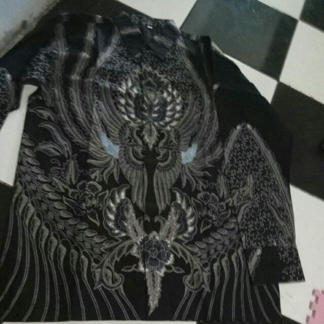 Natawilaga Kemeja Batik Pria Eksklusif Berfuring Lengan Panjang Batik Solo Katun Primisima