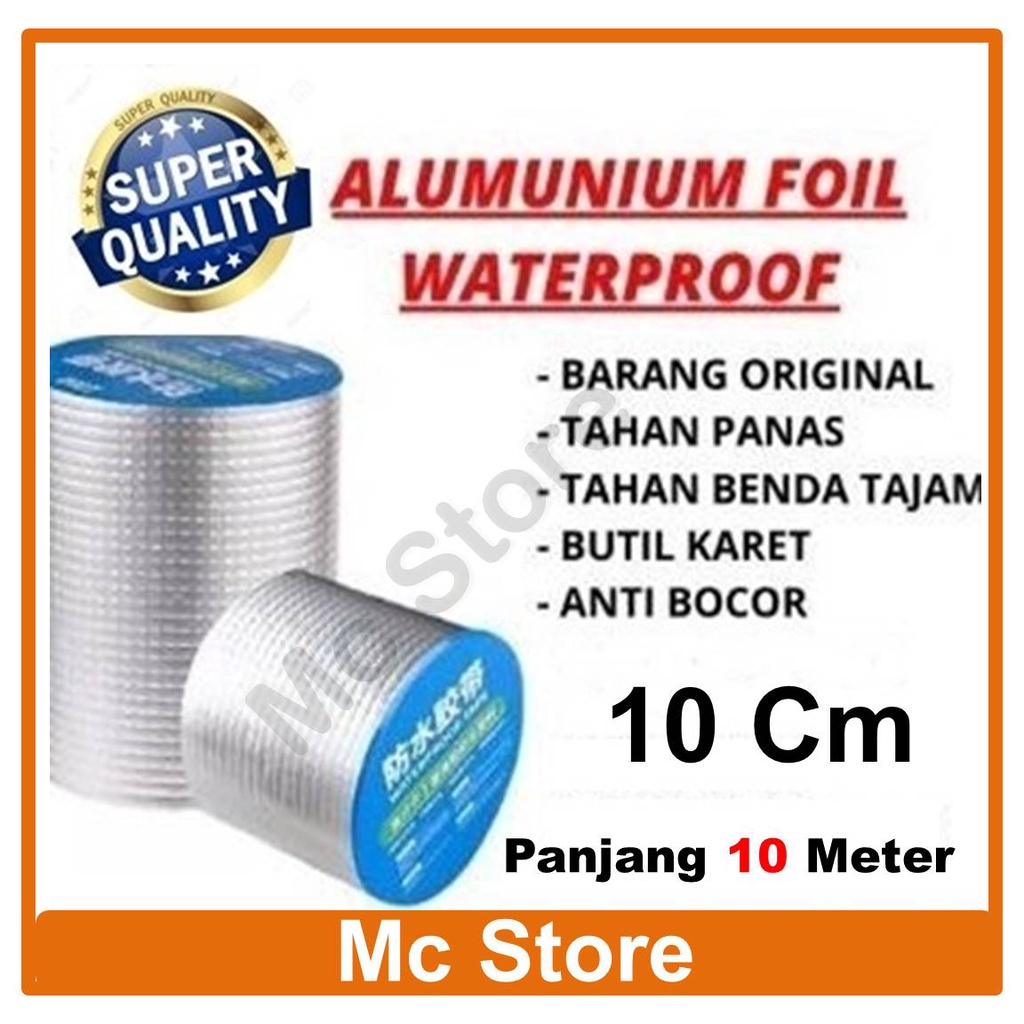 Jual Lakban Anti Bocor Lem Anti Air Alumunium Foil Butyl Waterproof