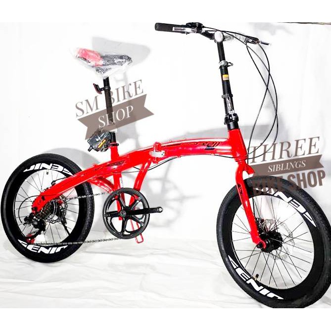 SEPEDA LIPAT GENIO F-211 20 INCH WARNA MERAH