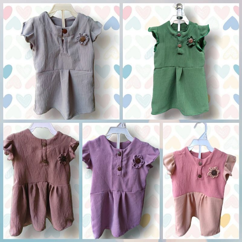 Dress bayi perempuan 6-12 bulan