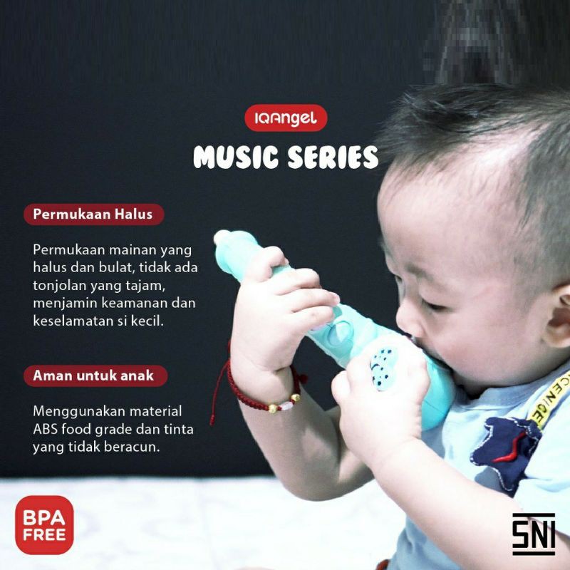 IQ Angel Microphone Toys - Mainan Mic Anak Bayi Mainan Musik Bayi 18M+