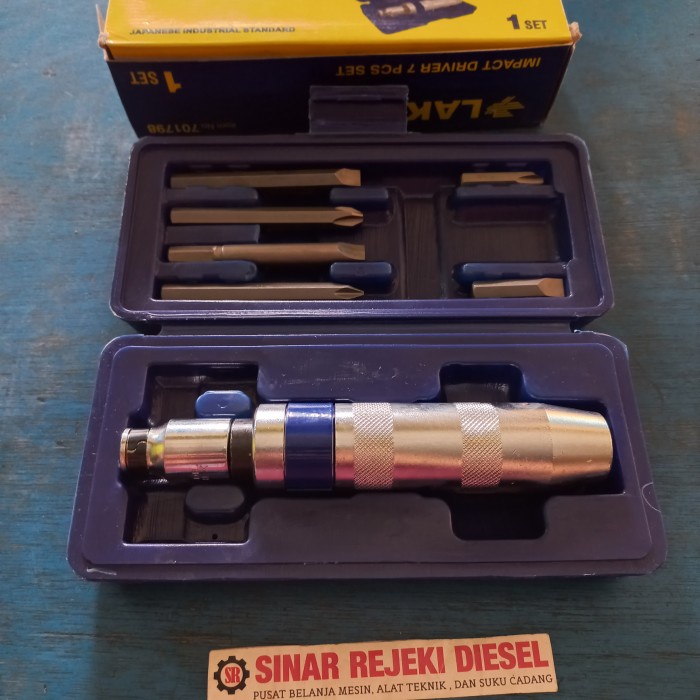 Obeng Ketok / Impact Driver Set 7 pcs Lakoni Pro gz