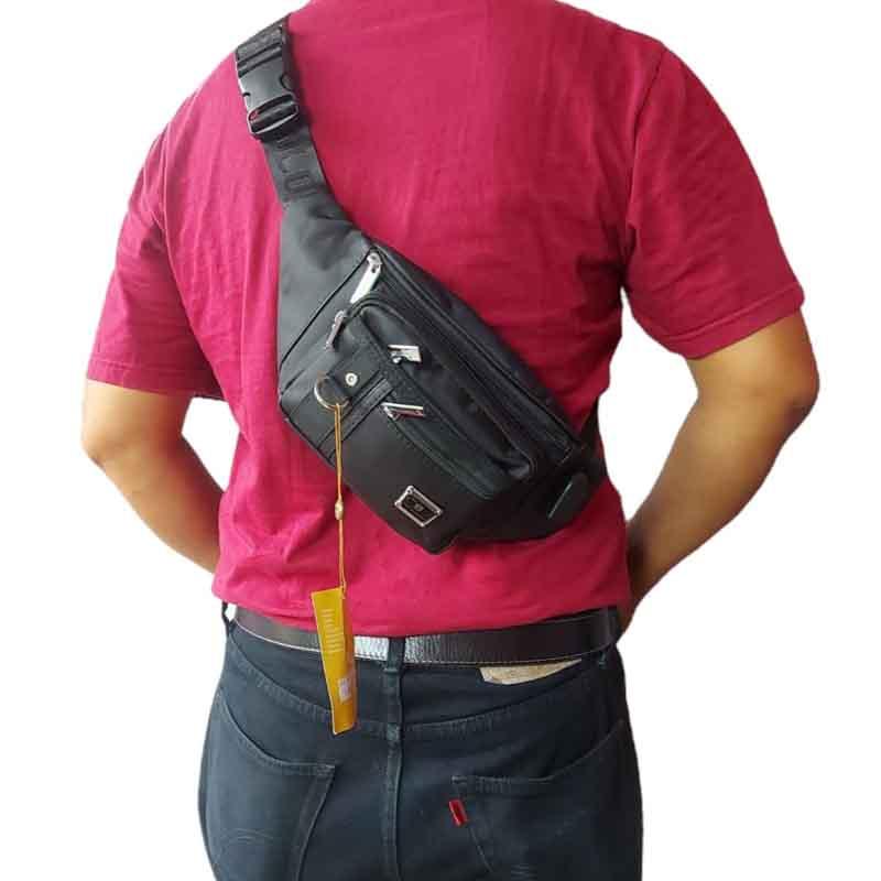 Waistbag Pria Import bahan nylon