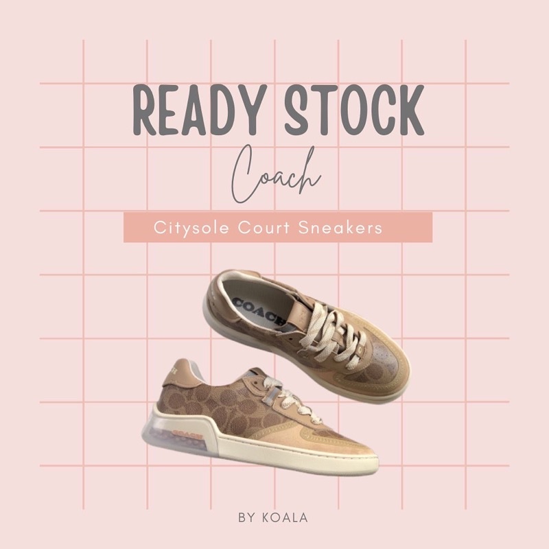 [READY STOCK] Sepatu Coach Citysole Court Sneakers