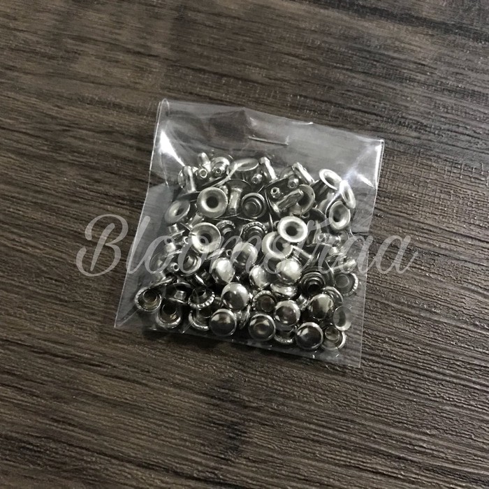 Paku centang 6mm 6x6 1sisi nikel ATG rivet 6 mm keling single cap nickel bakar