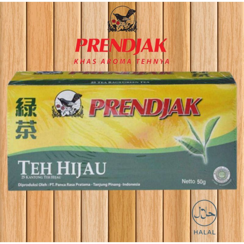 

Prendjak Teh Hijau Celup Green Tea 25 Tea Bag