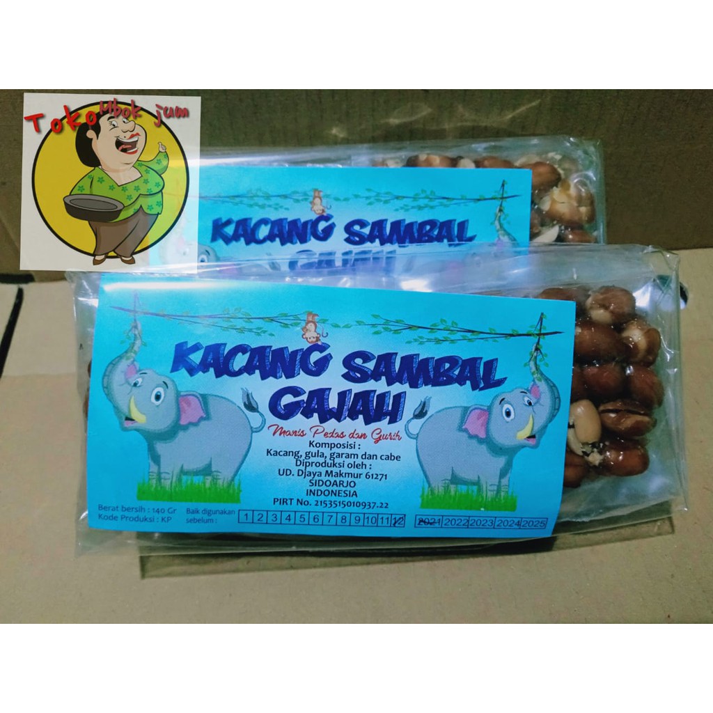 

GAJAH KACANG SAMBAL 140gr | SAMBEL GULA ASLI TANAH KHAS SURABAYA PEDAS PEDES GROSIR TERMURAH