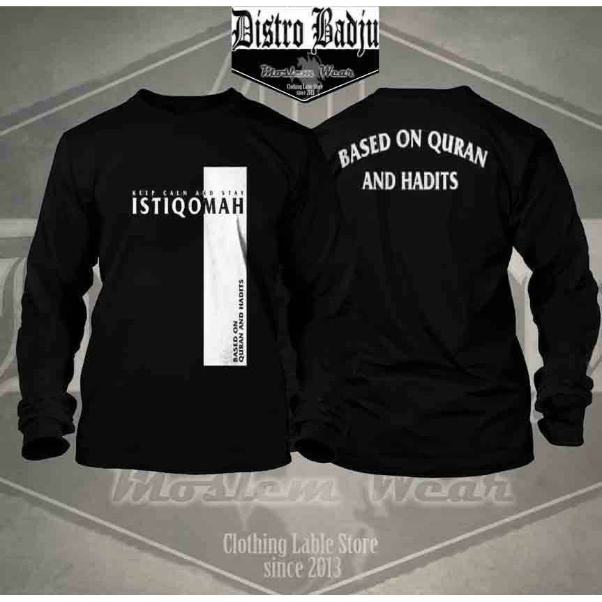 Baju kaos muslim lengan panjang 06  - Baju islam - Baju ISTIQAMAH - Baju Tauhid - Baju Hijrah