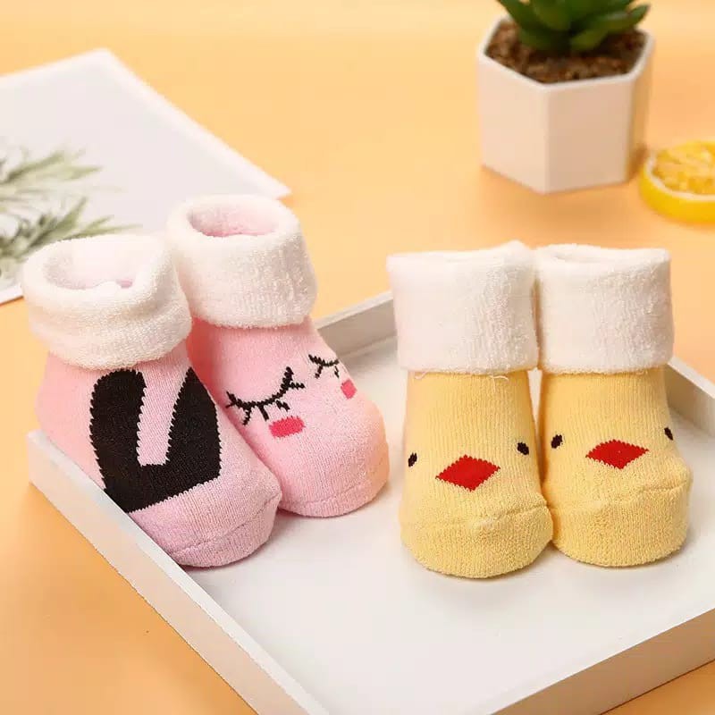 Kaos Kaki anak Bayi cute animal lucu import boy girl baby kids sepatu socks katun kartun baru lahir