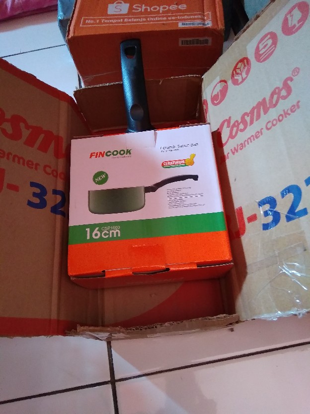 Fincook Csp 16/18 03 Ceramic Sauce Pan / Panci Susu (anti Lengket)