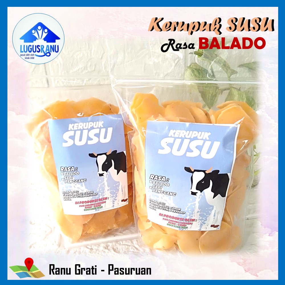 

Kerupuk Susu Sapi Mentah 250 gr Khas Daerah Grati Pasuruan Perlu Digoreng