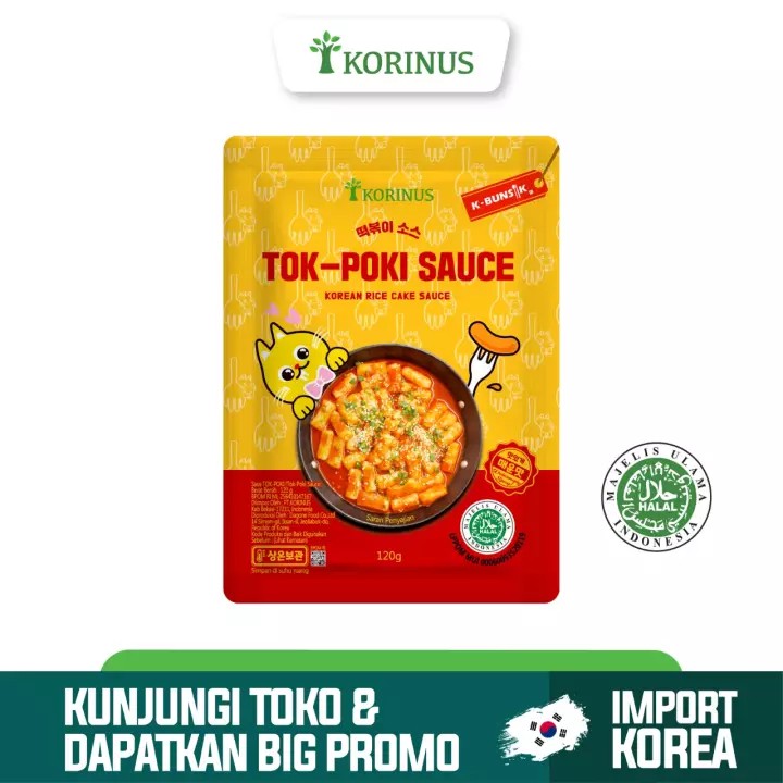 

topokki sauce korinus 120gr | Tteokbokki Sauce | Tokpoki Sauce | Toppoki Sauce Pedas Halal MUI