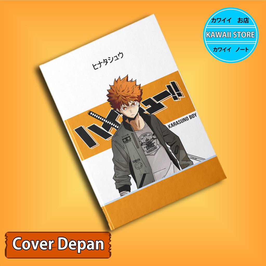

Notebook / Pocket book Hard Cover ANIME HAIKYUU KARASUNO HINATA SHOYO uk A5 & A6 / Notes Book