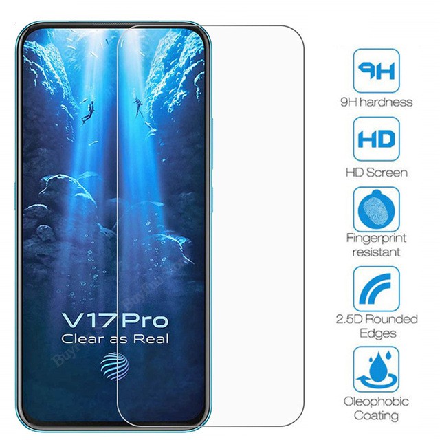 PAKET Tempered Glass Layar Clear + Antigores Tempered Glass Camera Vivo V17 Pro