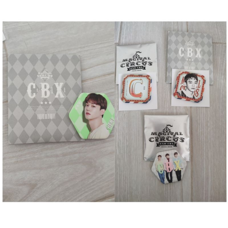 EXO CBX magical circus japan tin bagde merch