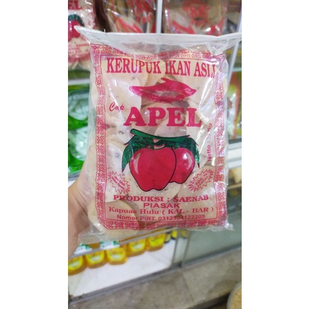 

Kerupuk Ikan belidak cap Apel