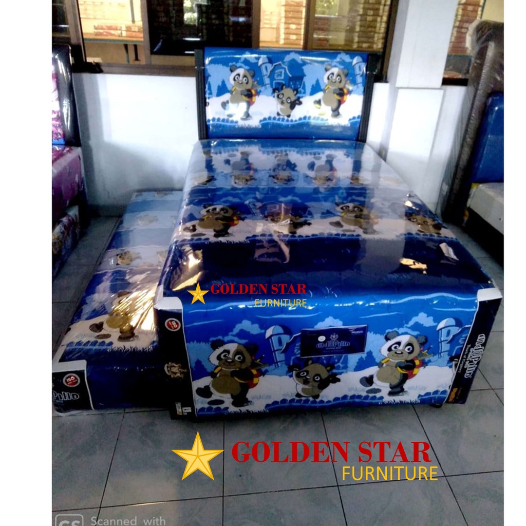 Bed Set Twin 2in1 2 in 1 Indopillo American Spring Bed Anak 120 x 200 - 2in1 uk 100