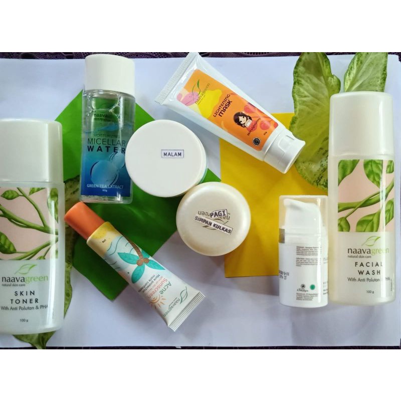 PAKET ACNE/JERAWAT MEMBANDEL NAAVAGREEN - ORIGINAL NAAVAGREEN SKINCARE