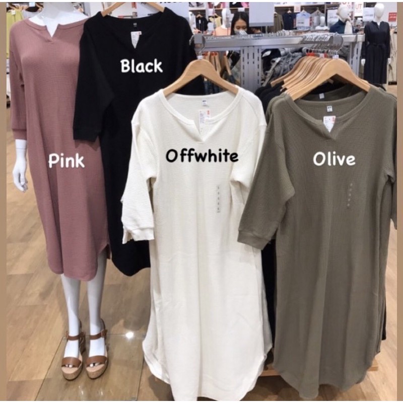 Uniqlo Gaun Waffle