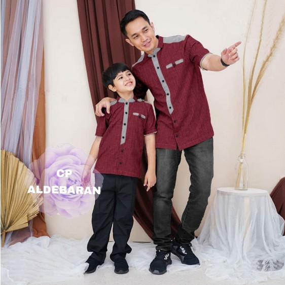 CP BAJU KOKO ALDEBARAN AYAH DAN ANAK rD / COUPLE KOKO ALDEBARAN