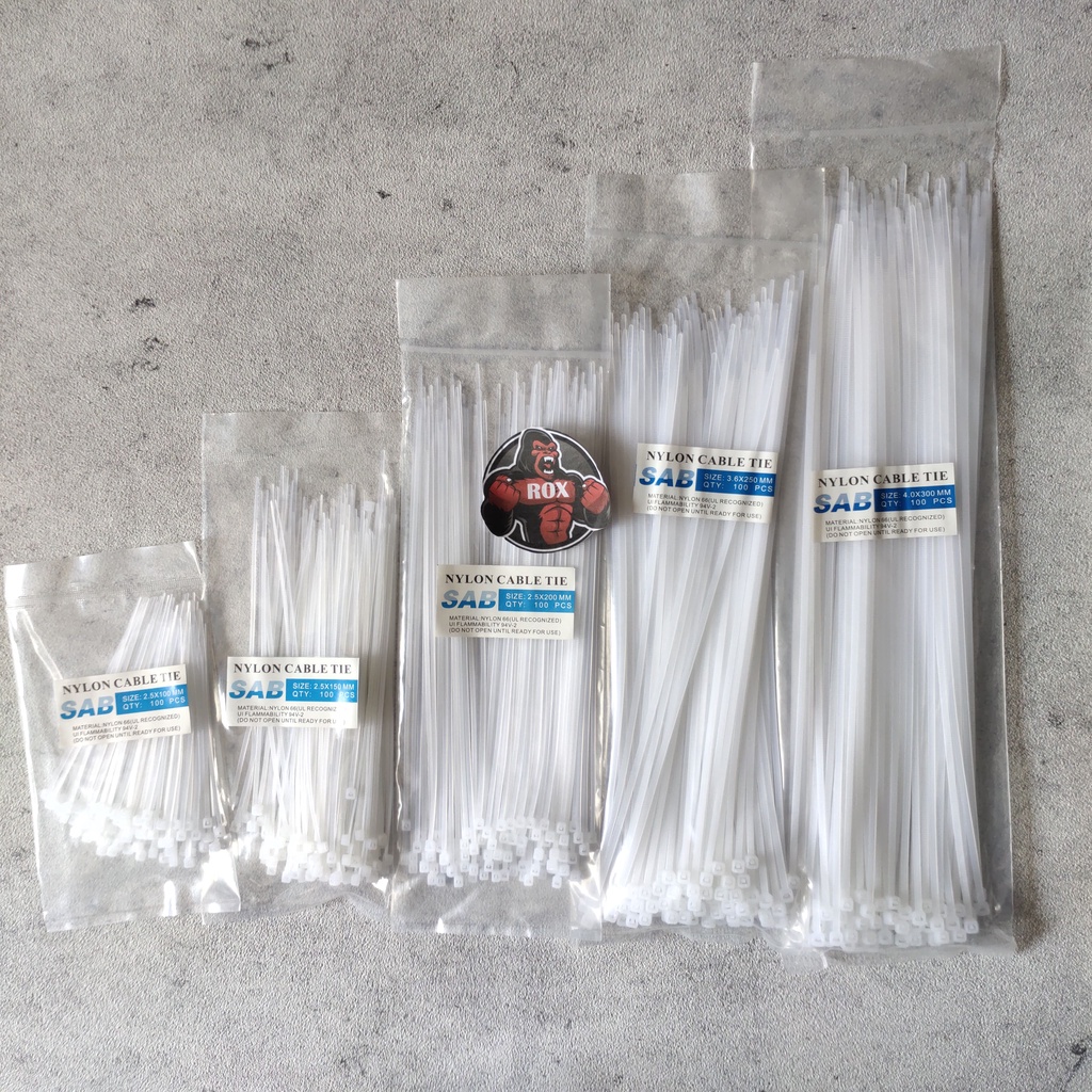 Kabel Ties Kabel Tis Cable Ties Tali Ties Pengikat Kabel 10 CM Isi 100 PCS