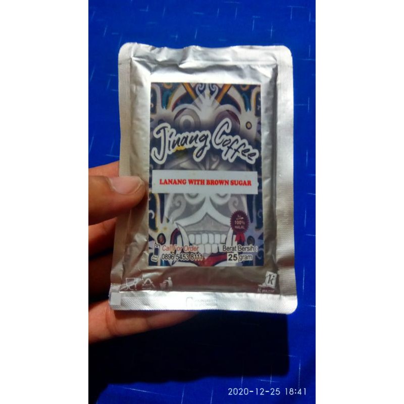 

kopi lanang with brown sugar