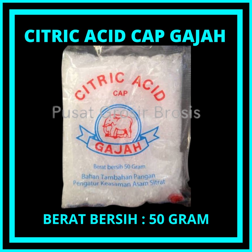 

COD - Asam Sitrat Citric Acid Cap gajah 1000 Gram / Asam Sitrun / Citrun/ Biang Citrun/ Sitrun 1KG (1000Gram)/Pembersih multi fungsi