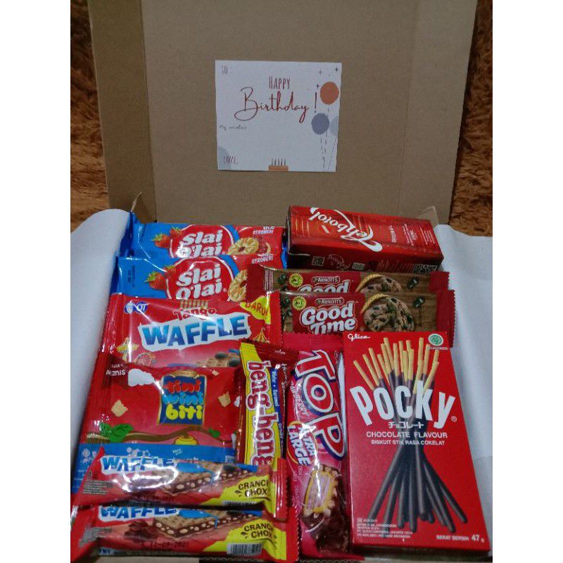 

hampers snack / giftbox / snack box / hampers natal / kado ulang tahun / kado natal / kado hari ibu / hampers murah / snack box murah