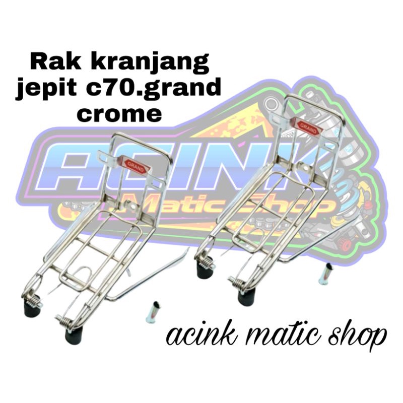 Rak Keranjang Jepit Kranjang Bagasi Depan Sepeda Motor Honda Astrea Grand Prima Star C70