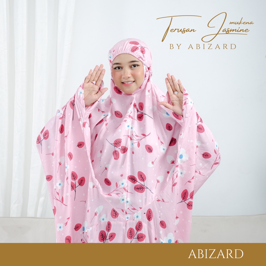 Abizard Mukena Terusan Dewasa Rayon Bali Motif Khodijah Abstrak Polkadot DOTTY Gratis Tas