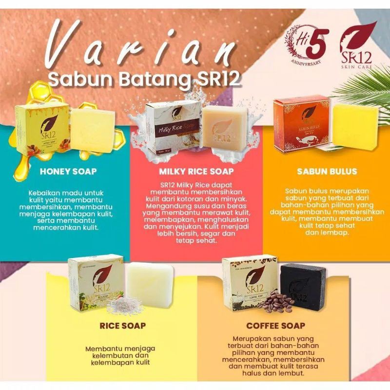 Jual SR12 SABUN WAJAH HERBAL SOAP by bengkelcantik_com SABUN PENCERAH