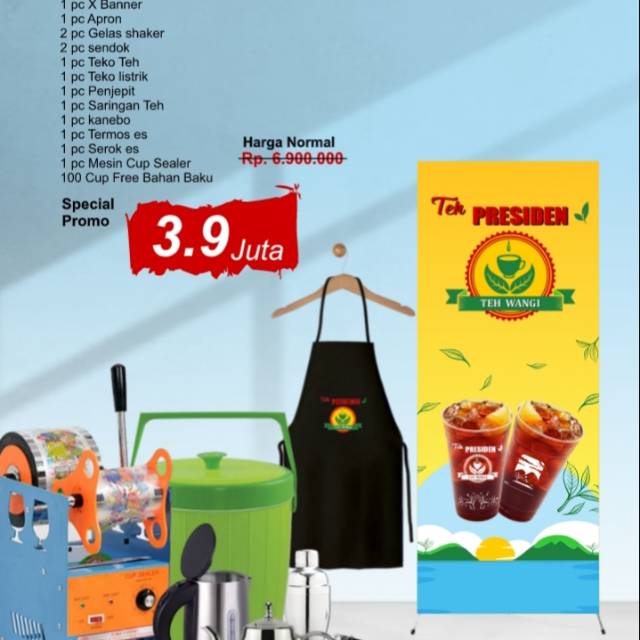 

Paket kemitraan teh presiden tanpa booth
